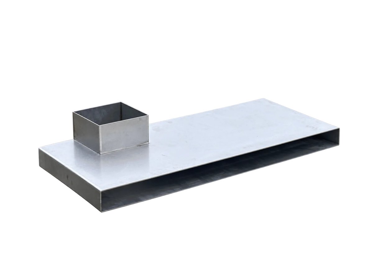 Przelew awaryjny INOX z wlotem górnym