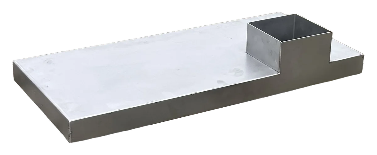 Przelew awaryjny INOX z wlotem górnym - miniatura